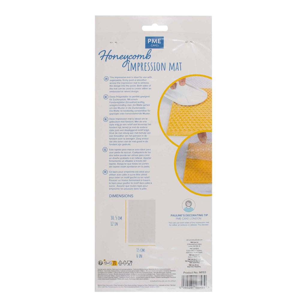Honeycomb Design Impression Mat  (15 x 30.5cm / 6 x 12in)