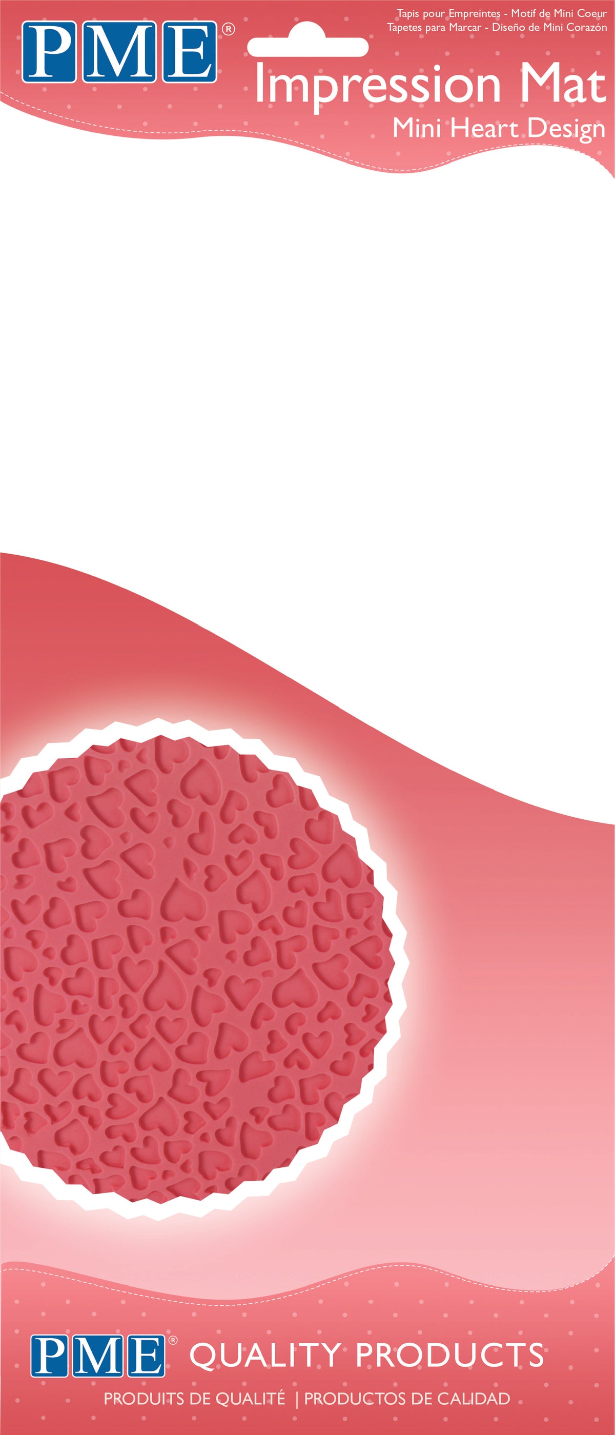Mini Heart Design Impression Mat  (15 x 30.5cm / 6 x 12in)