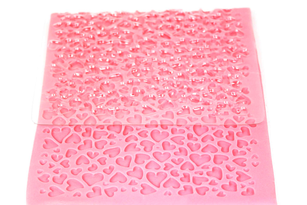 Mini Heart Design Impression Mat  (15 x 30.5cm / 6 x 12in)