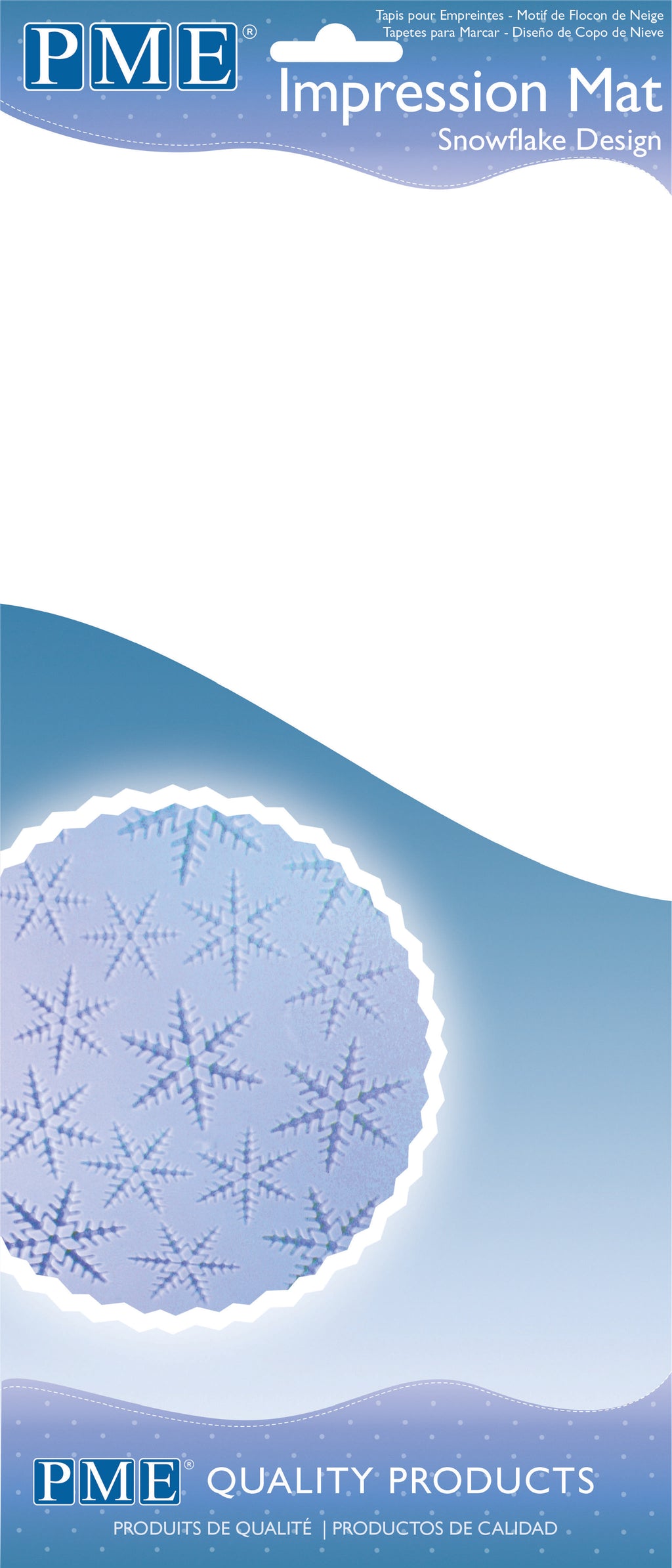Prägematte - Schneeflocken-Design (150 x 305mm / 6 x 12")