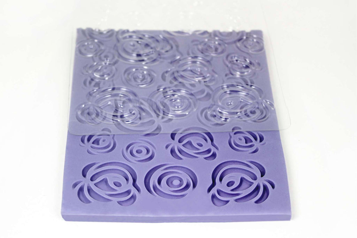 Fantasy Rose Design Impression Mat (15 x 30.5cm / 6 x 12in)