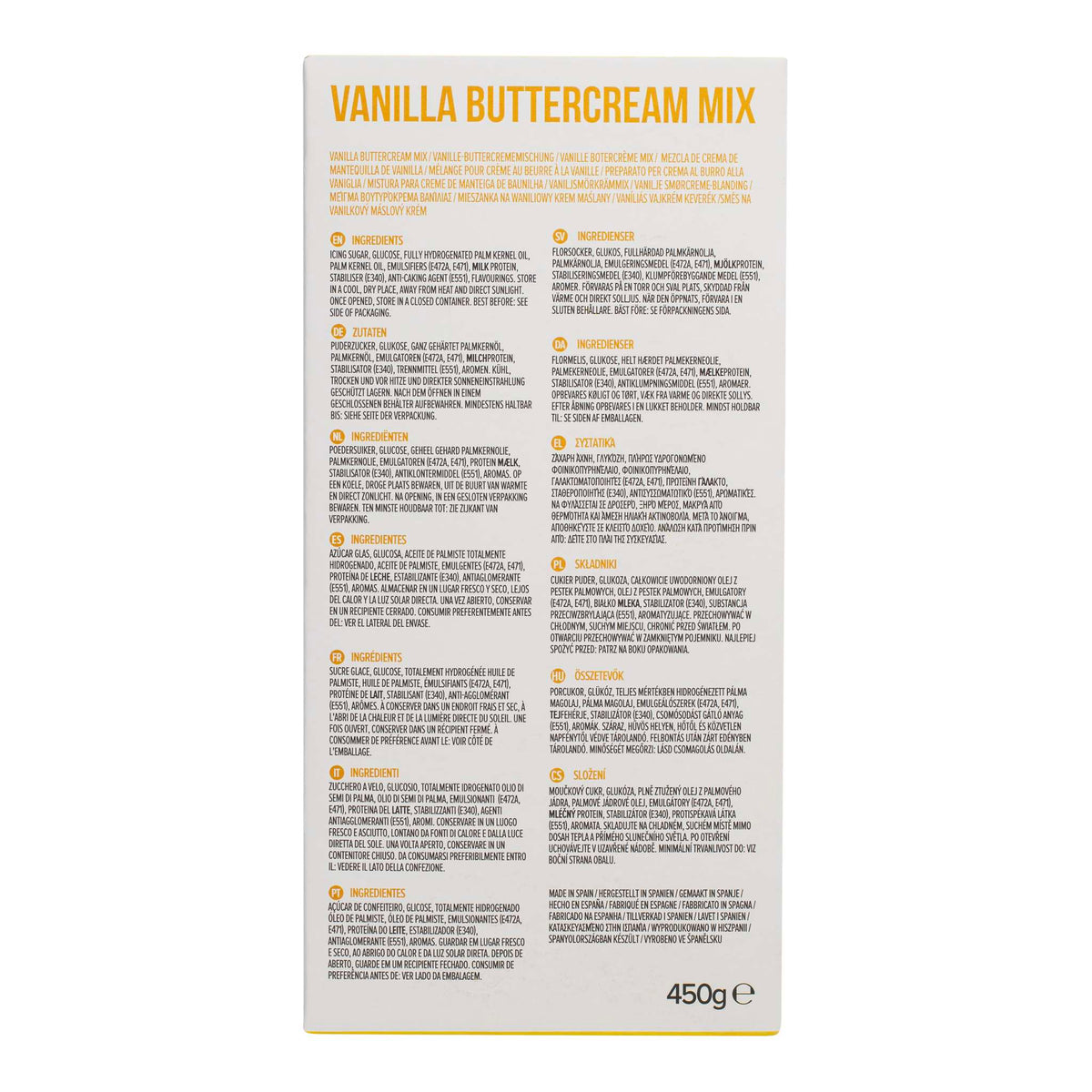 Vanilla Buttercream Mix (450g)
