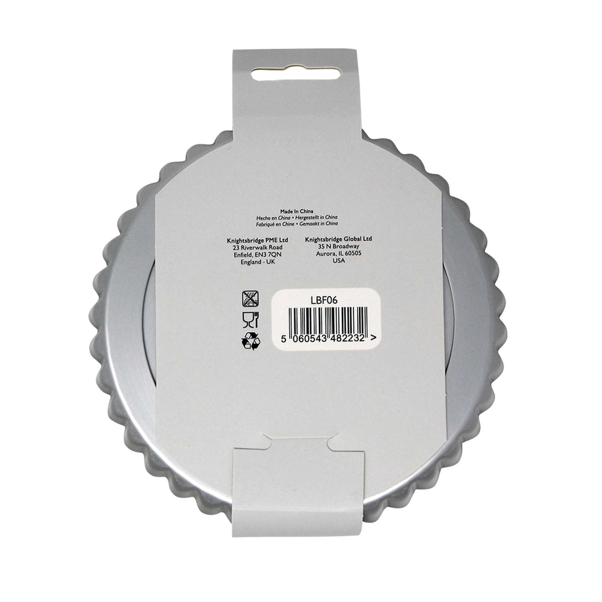Loose Bottom Flan Aluminium Cake Tin (6 x 1" / 152 x 25mm)
