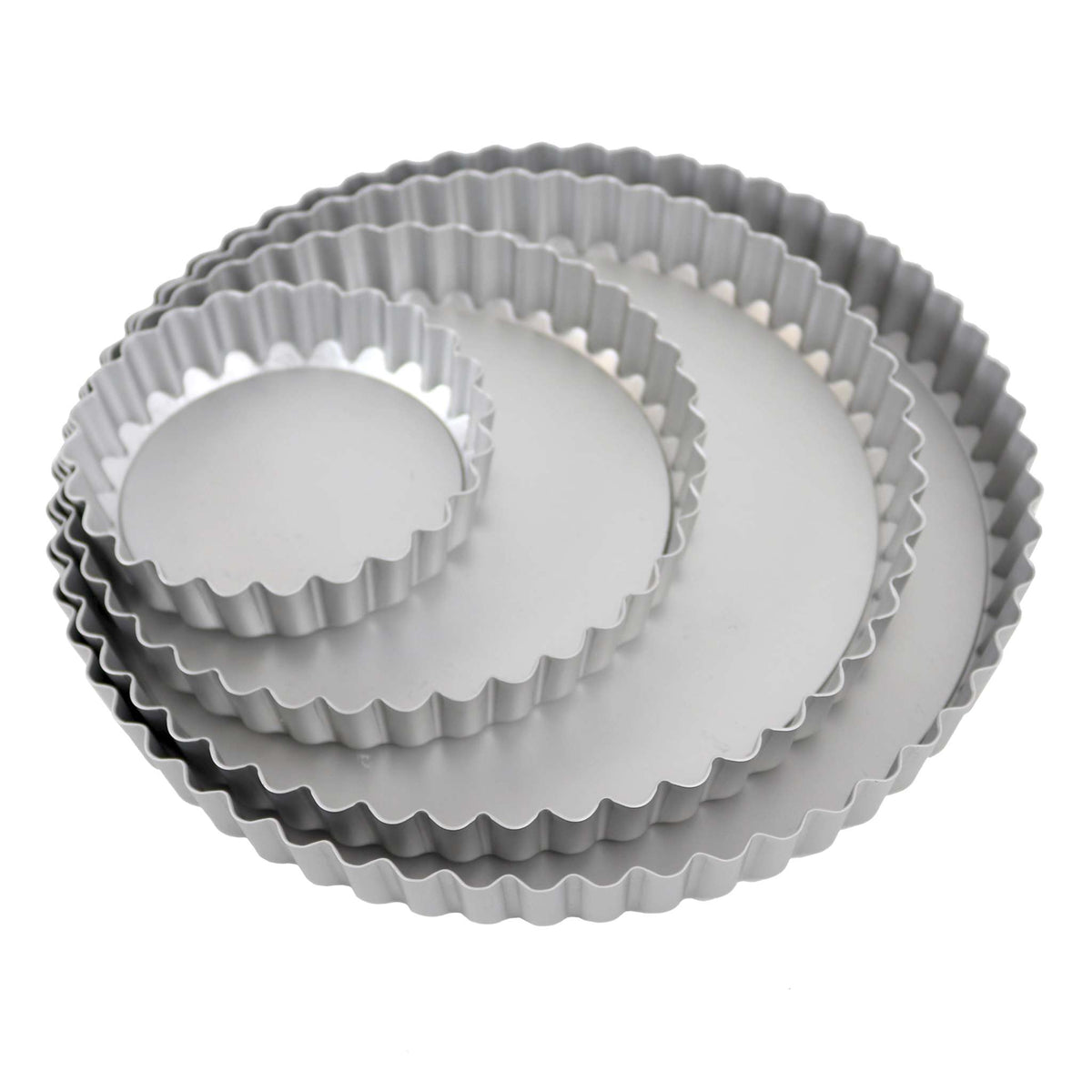 Loose Bottom Flan Aluminium Cake Tin (6 x 1" / 152 x 25mm)