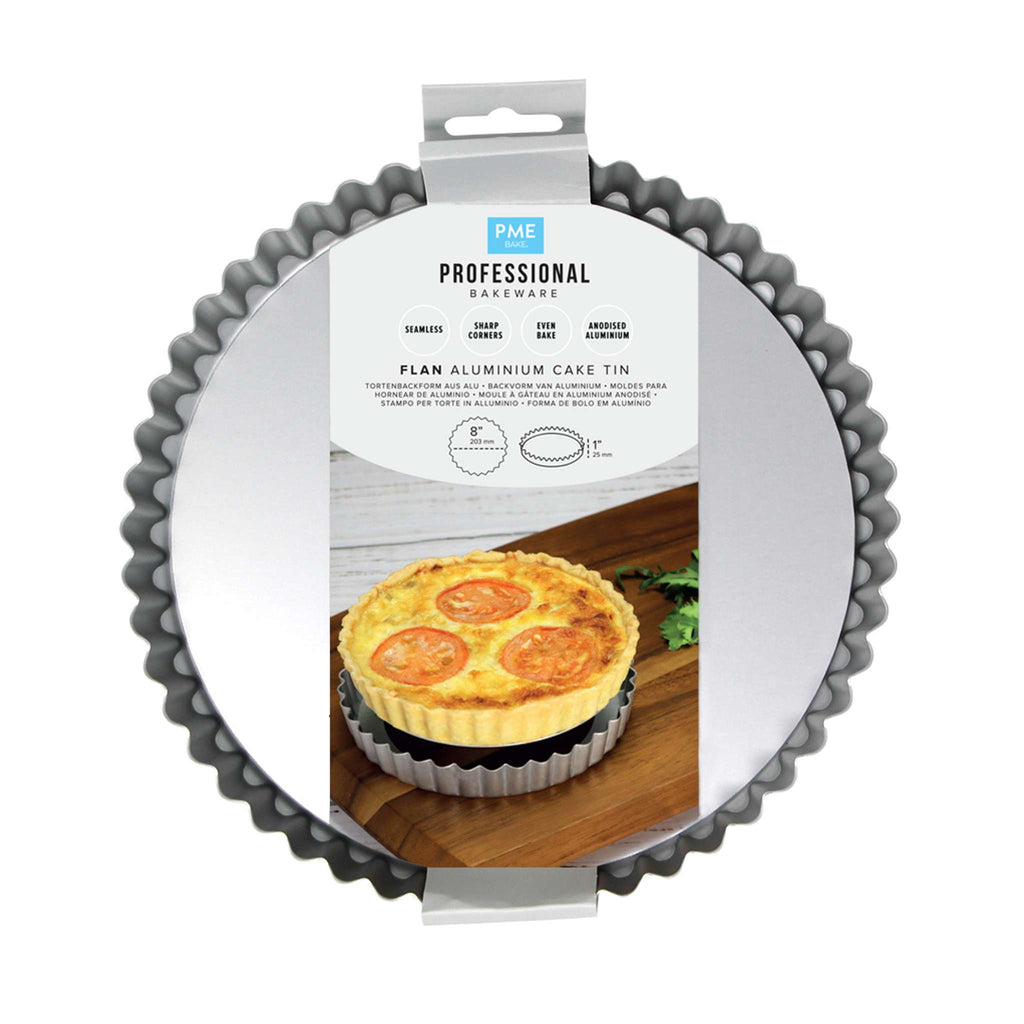 Molde de Aluminio Anodizado para Flan con Base Extraíble Ø 20cm