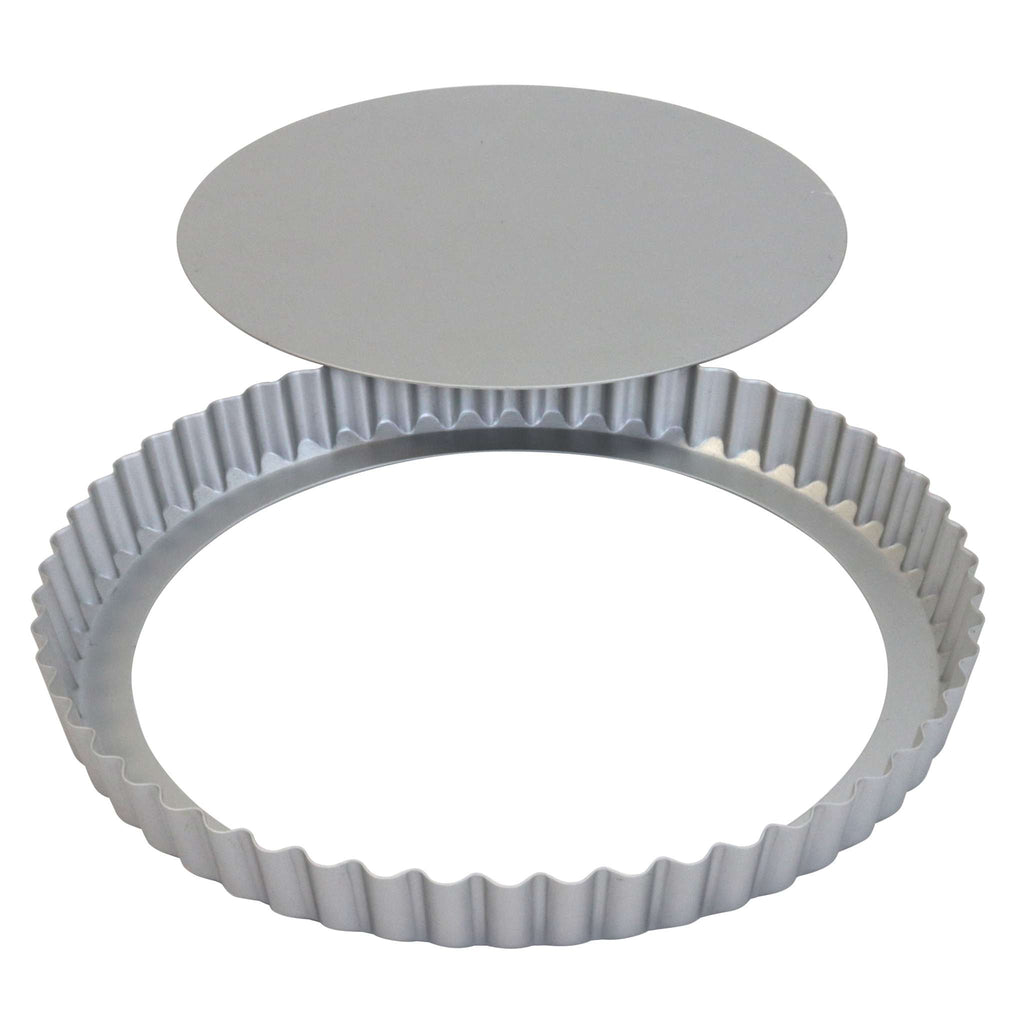 Molde de Aluminio Anodizado para Flan con Base Extraíble Ø 25cm