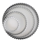 Molde de Aluminio Anodizado para Flan con Base Extraíble Ø 25cm