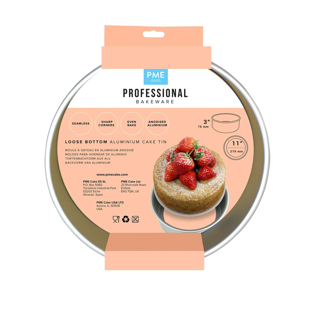 Kuchenform mit losem Boden (280 x 75mm / 11 x 3")