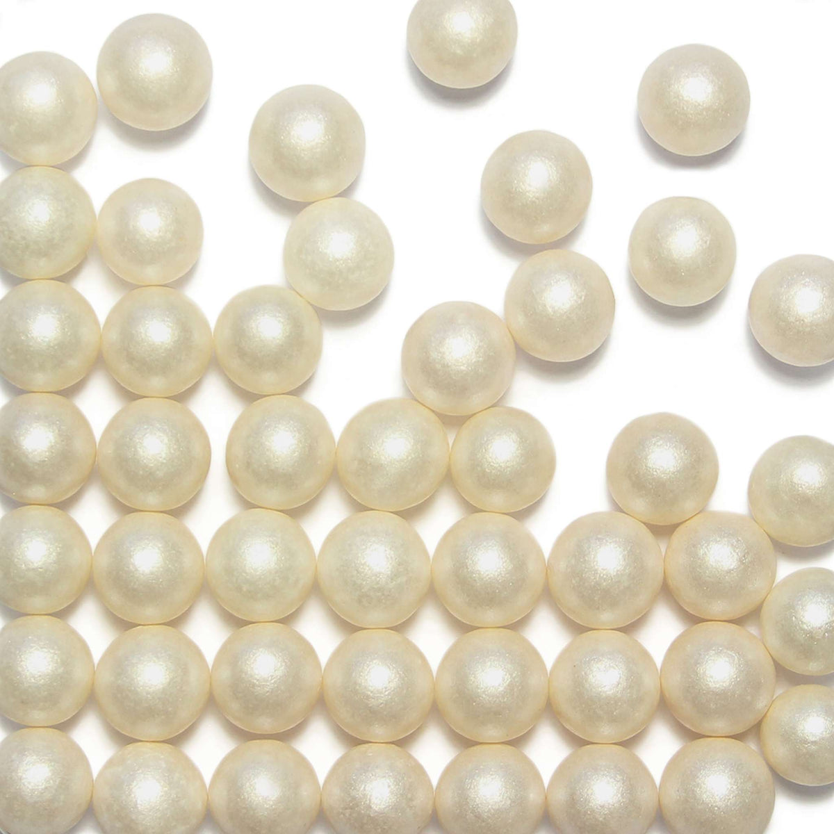 Large White Sugar Pearls Sprinkles (90g / 3.17oz)