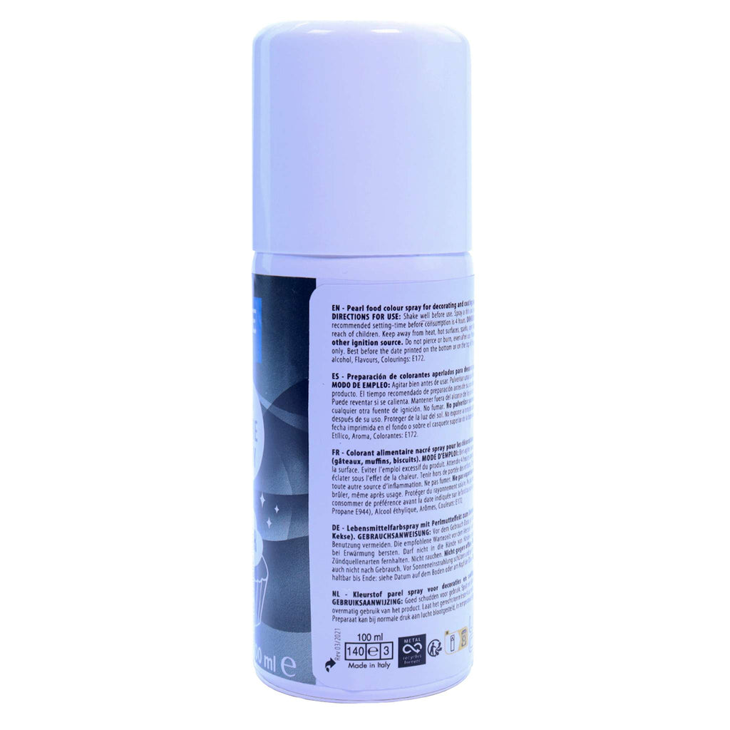 Bombe Lustre Comestible - Argent (100ml)