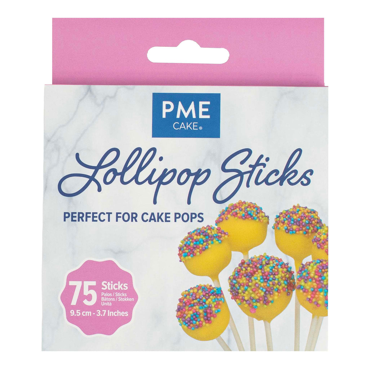 Lollipop Sticks Pk/75 (9.5cm / 3.7 Inches)