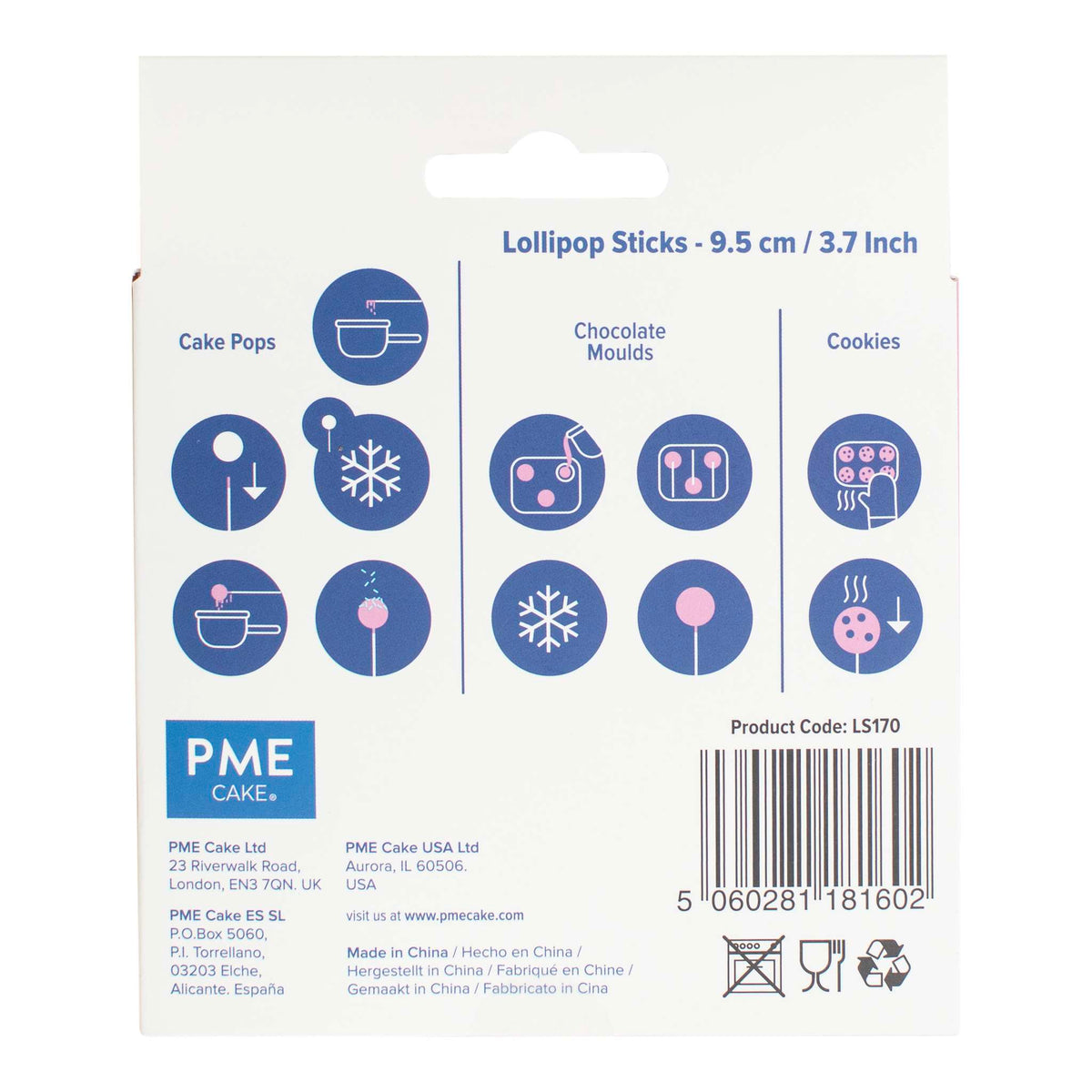Lollipop Sticks Pk/75 (9.5cm / 3.7 Inches)