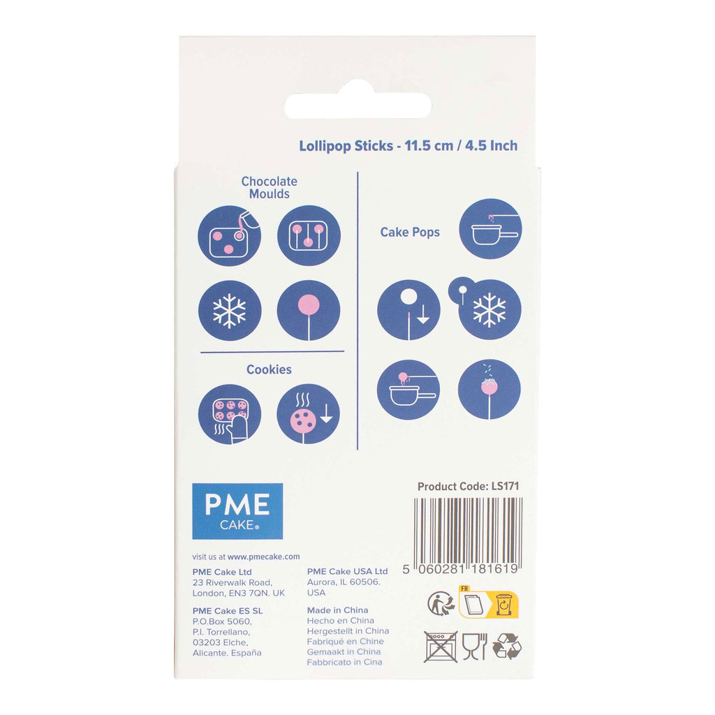 Lollipop-Sticks Pk/50 (11,5cm / 4,5")