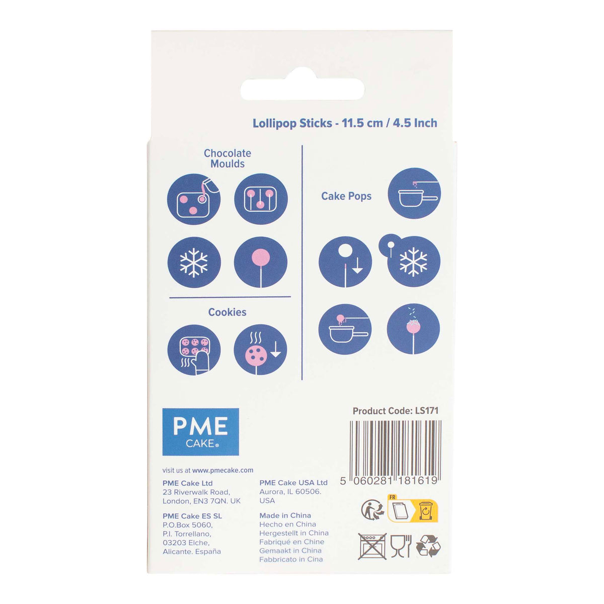 Lollipop Sticks Pk/50 (11.5cm / 4.5 Inches)