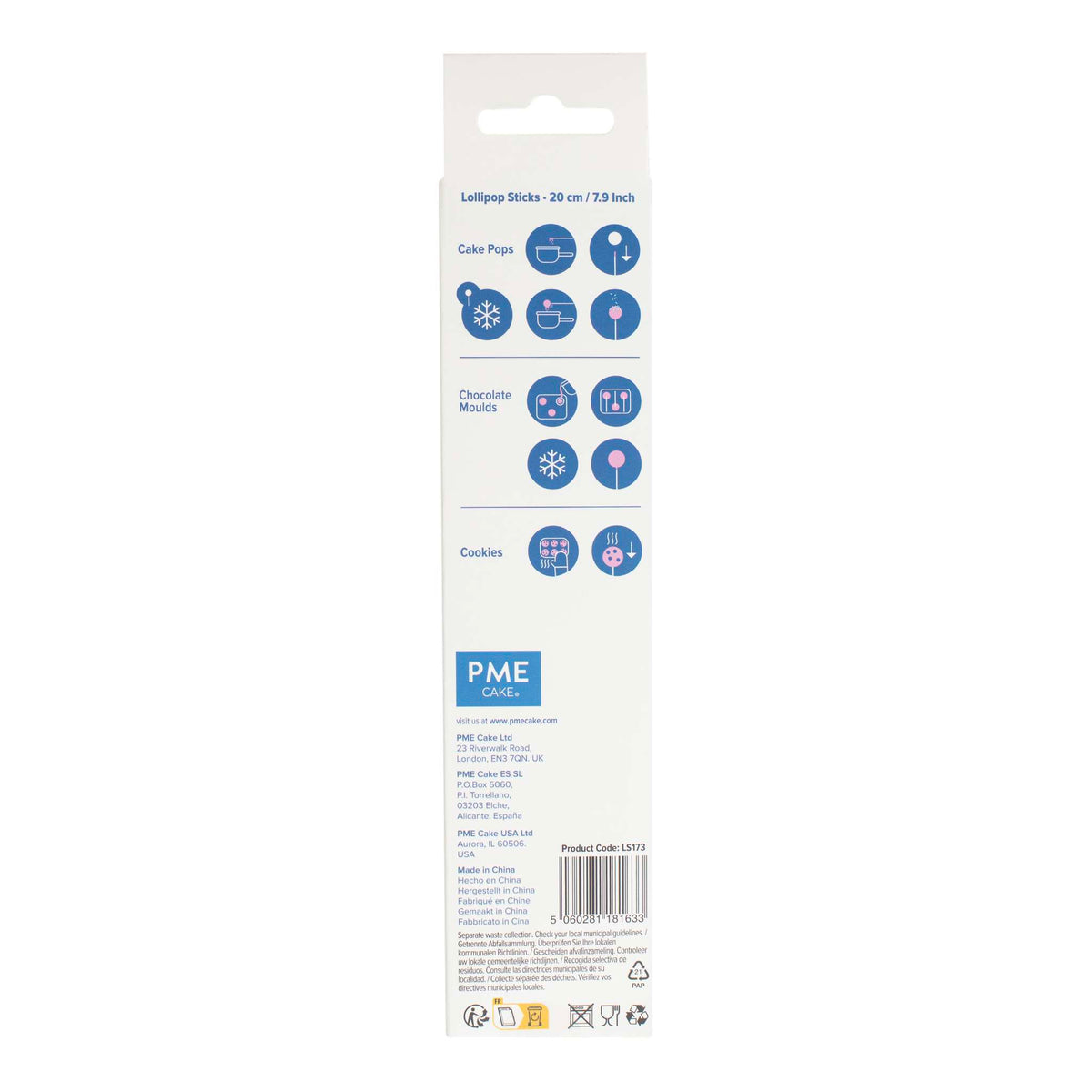 Lollipop Sticks Pk/25 (20cm / 7.9 Inches)