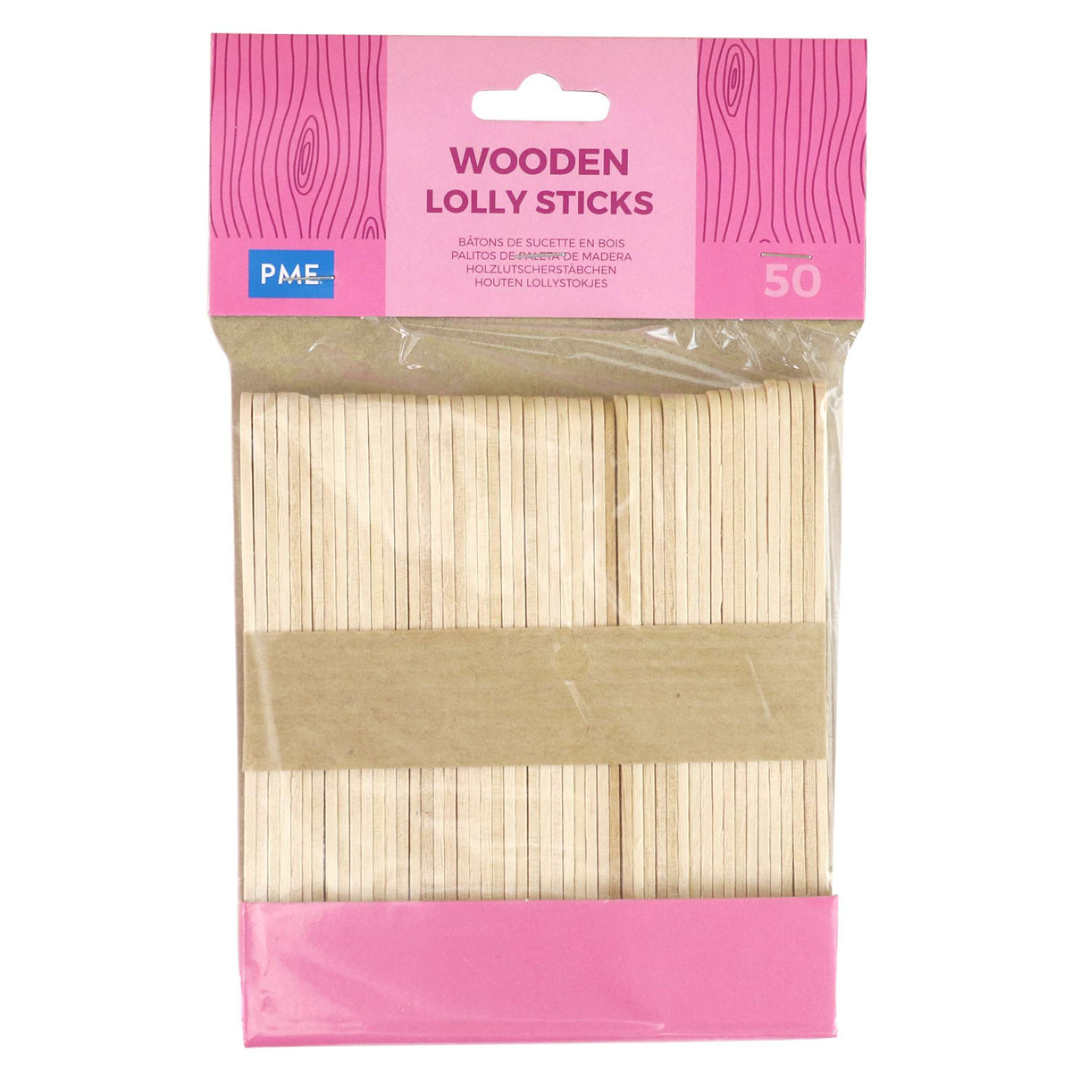 Wooden Lolly Sticks Pk/50