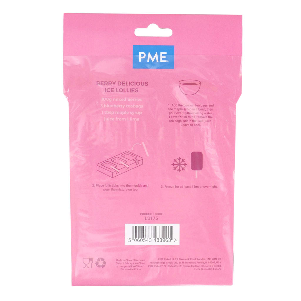 PME Holzlollystäbchen, Packung mit 50