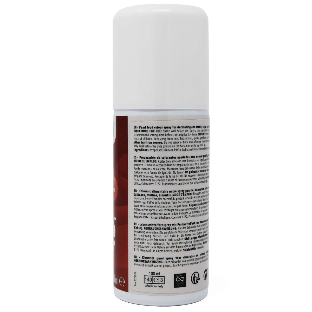 Bombe Lustre Comestible - Rouge (100ml)