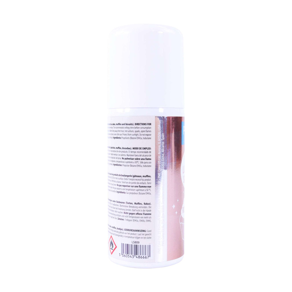Bombe Lustre Comestible - Or Rose (100ml)