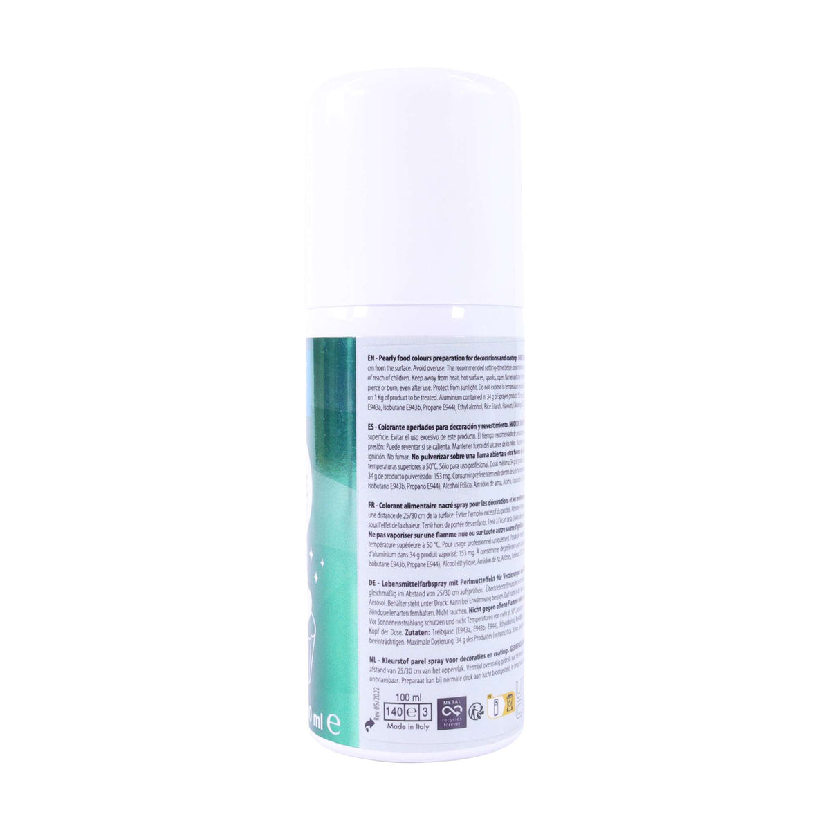 Bombe Lustre Comestible - Vert (100ml)