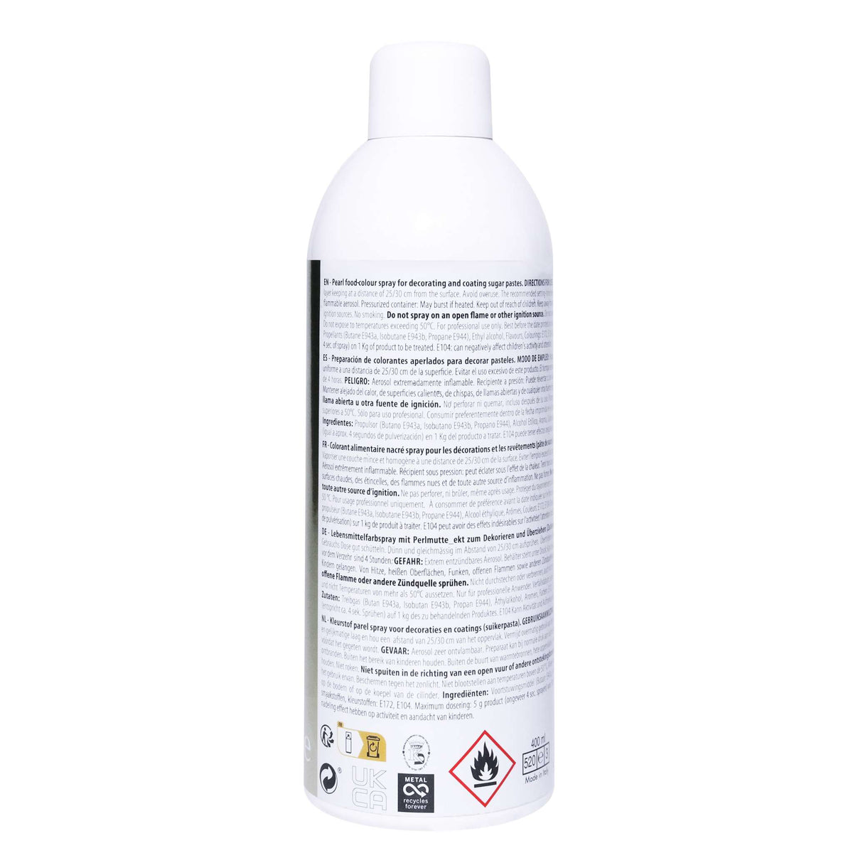 Bombe Lustre Comestible - Or (400ml)