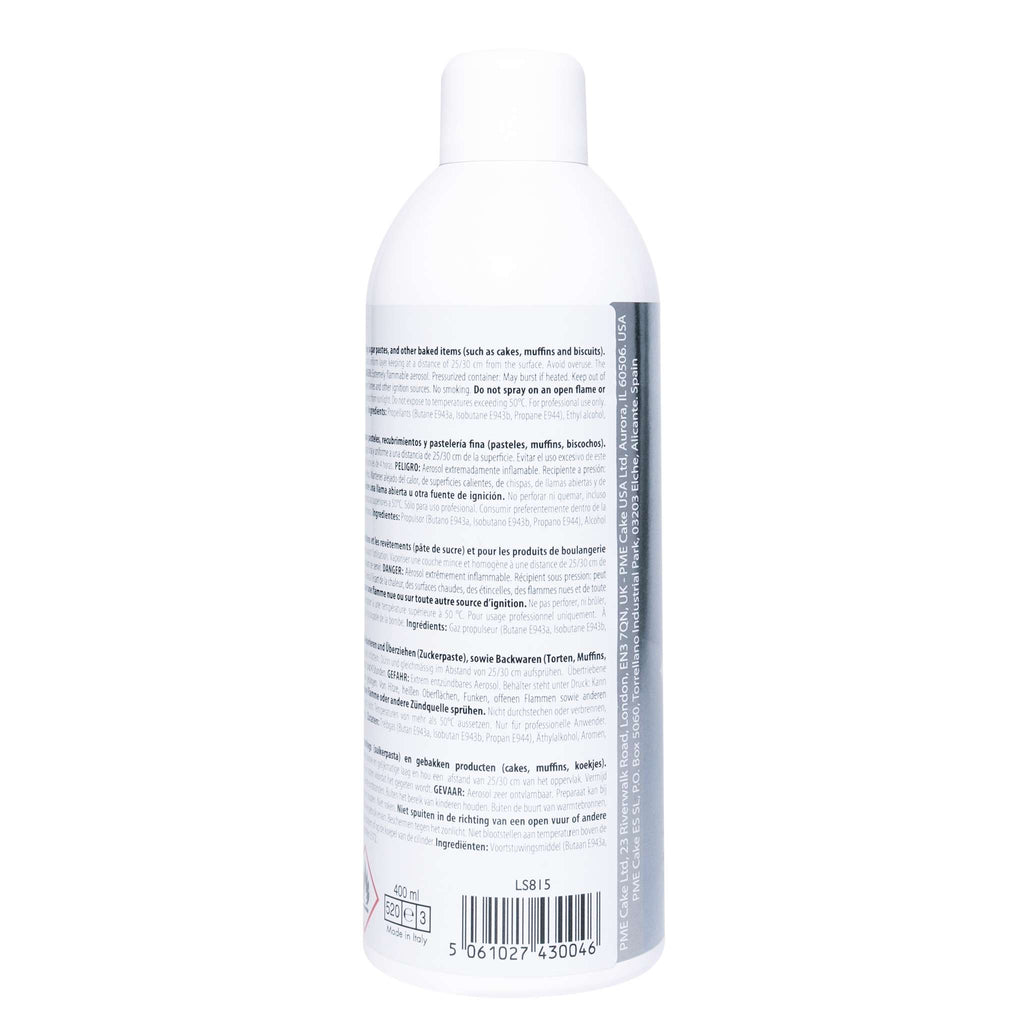 Spray Lustre Comestible - Plata (400ml)