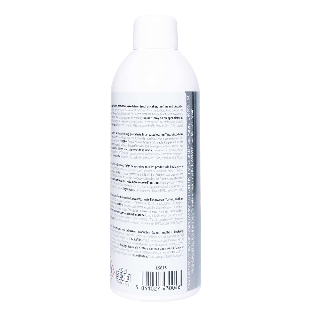 Bombe Lustre Comestible - Argent (400ml)