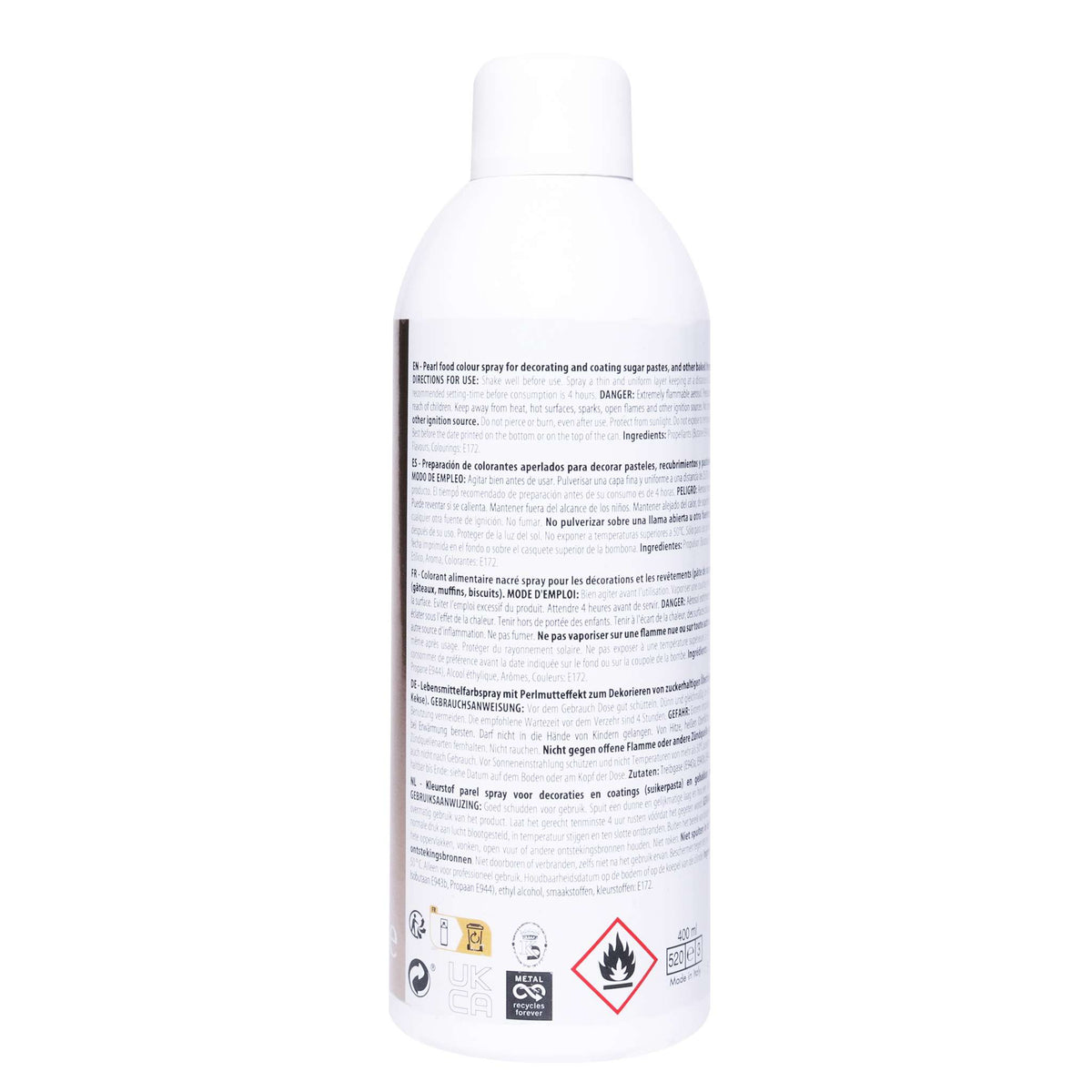 Bombe Lustre Comestible - Or Rose (400ml)