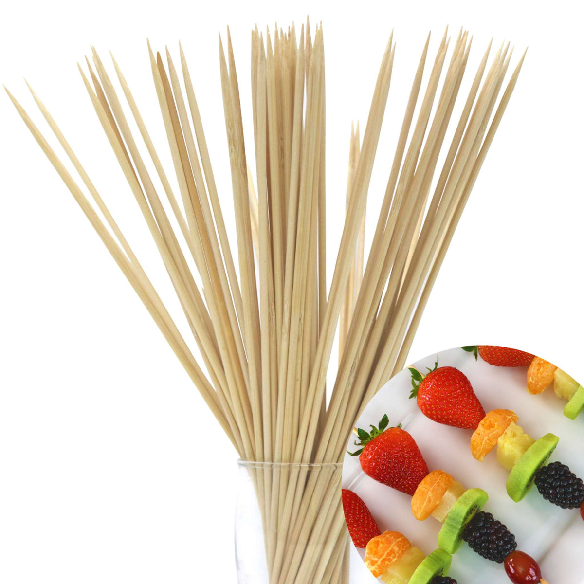 Bamboo Skewers Pk/100 (25cm)