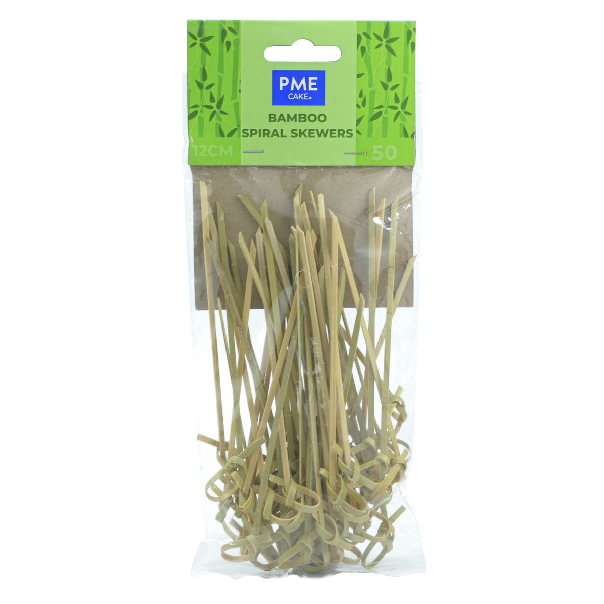 Bamboo Spiral Skewers Pk/50 (12cm)