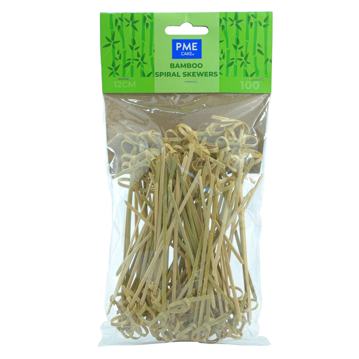 Bamboo Spiral Skewers Pk/100 (12cm)