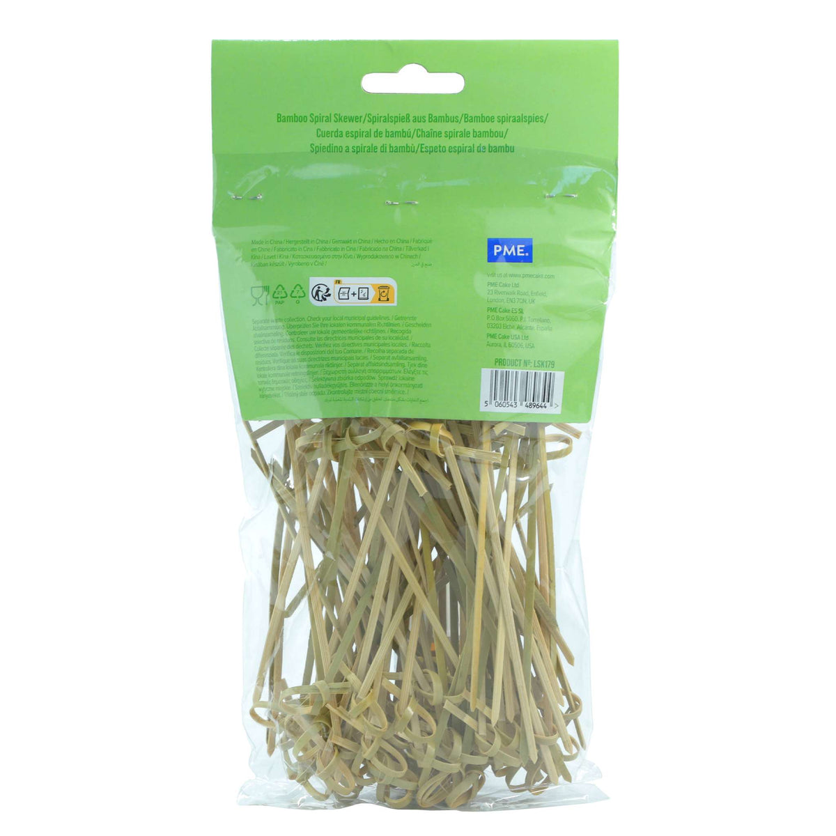 Bamboo Spiral Skewers Pk/100 (12cm)