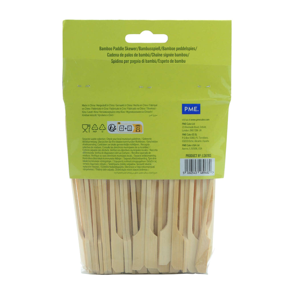 Bambus-Schöpflöffel-Spieße 12cm, 100 stück