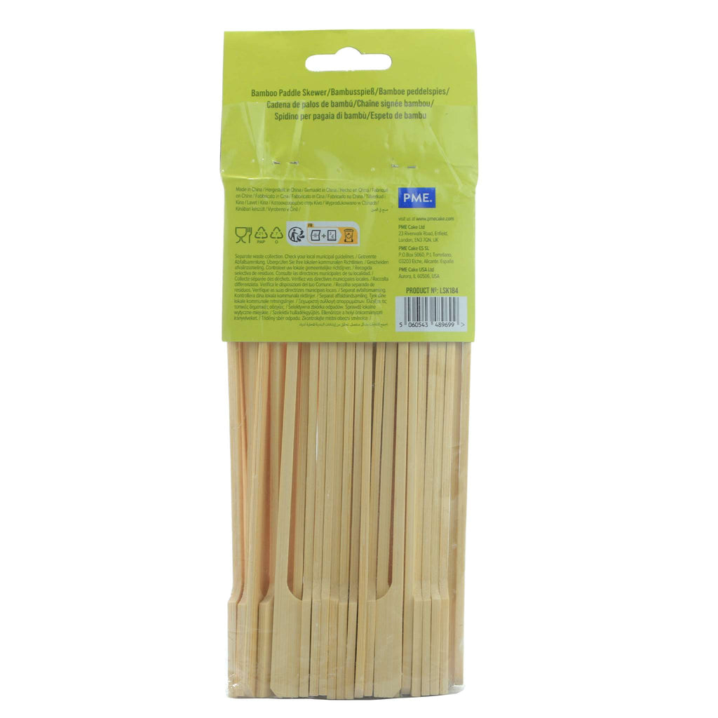 Bambus-Schöpflöffel-Spieße 18cm, 50 stück