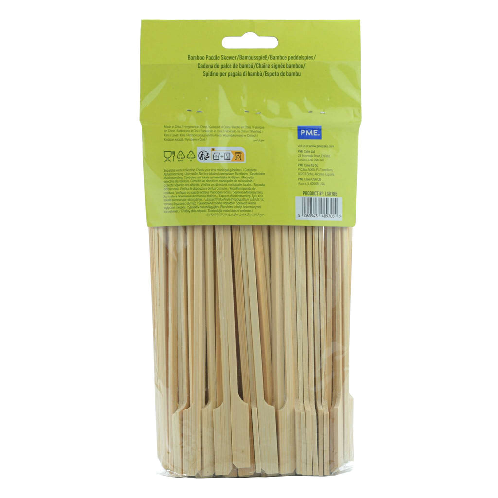 Bamboe Peddel Spiesjes 18cm, 100 stuks