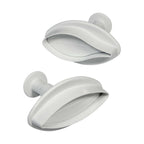 Floraler Ausstecher mit Auswerfer - Kleines Adriges Lilien Set von 2 (60mm / 2.4")