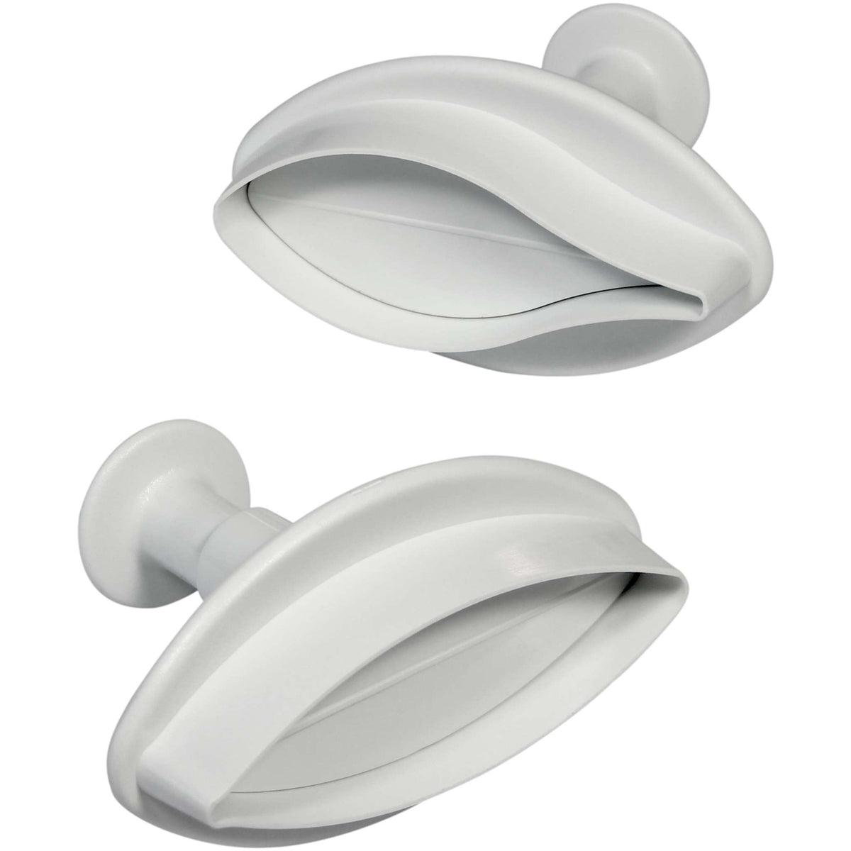 Large Veined Lily Plunger Fondant Cutters Set Of 2