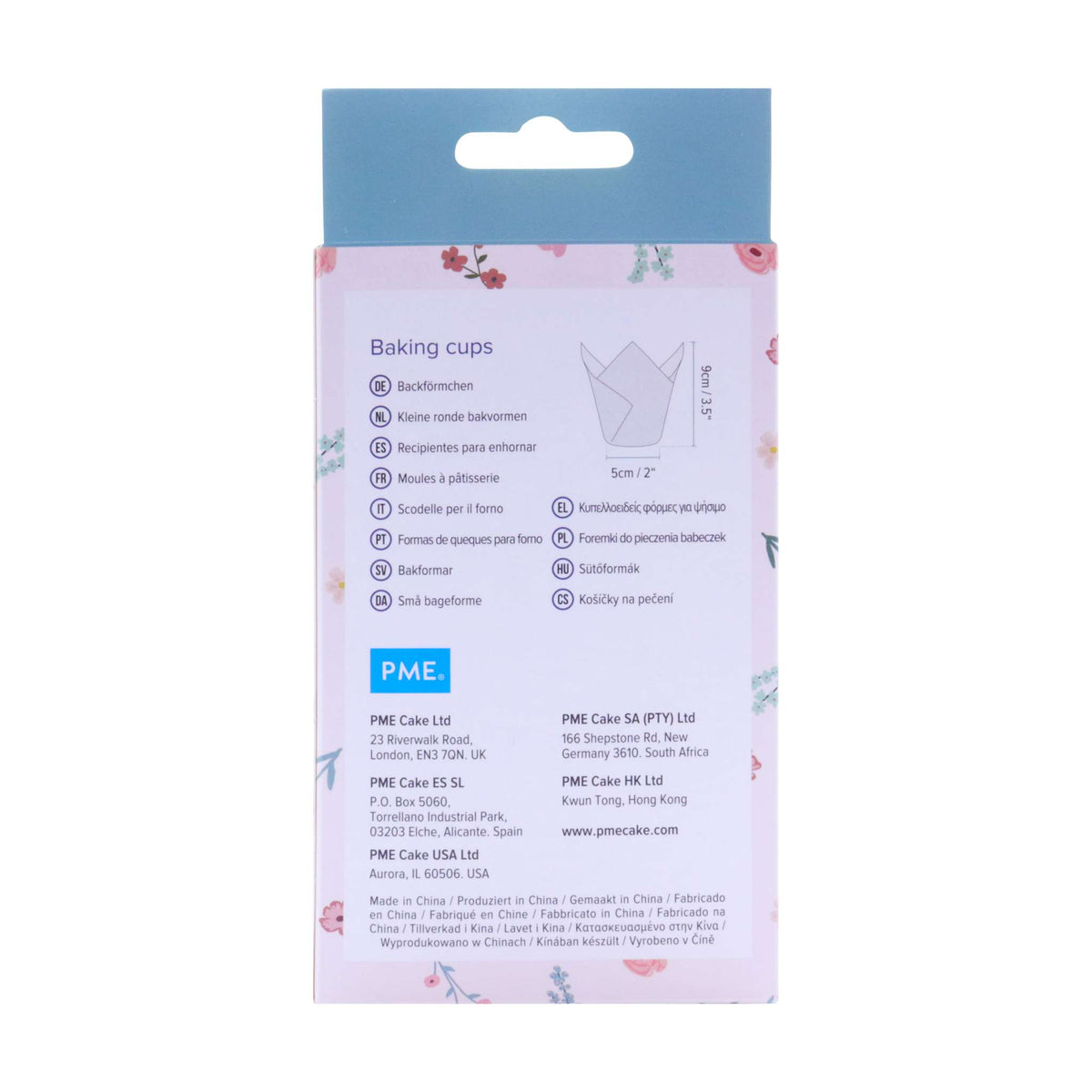 Isolated Blooms Tulip Shaped Baking Cups Pk/24