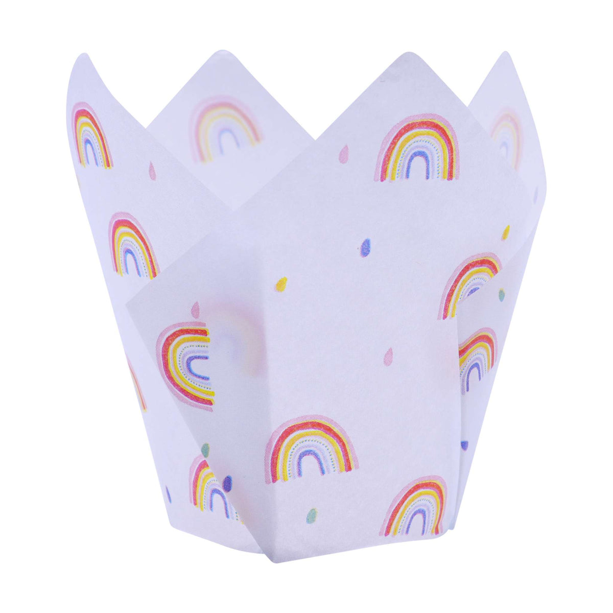 Rainbows Tulip Shaped Baking Cups Pk/24