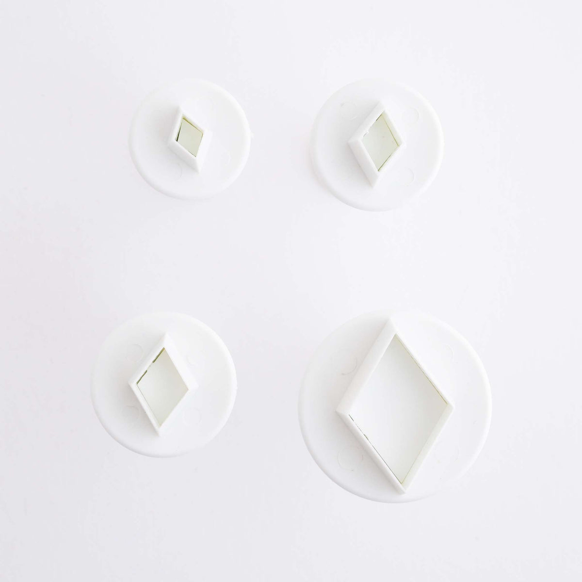 Diamond Fondant Plunger Cutters Set Of 4