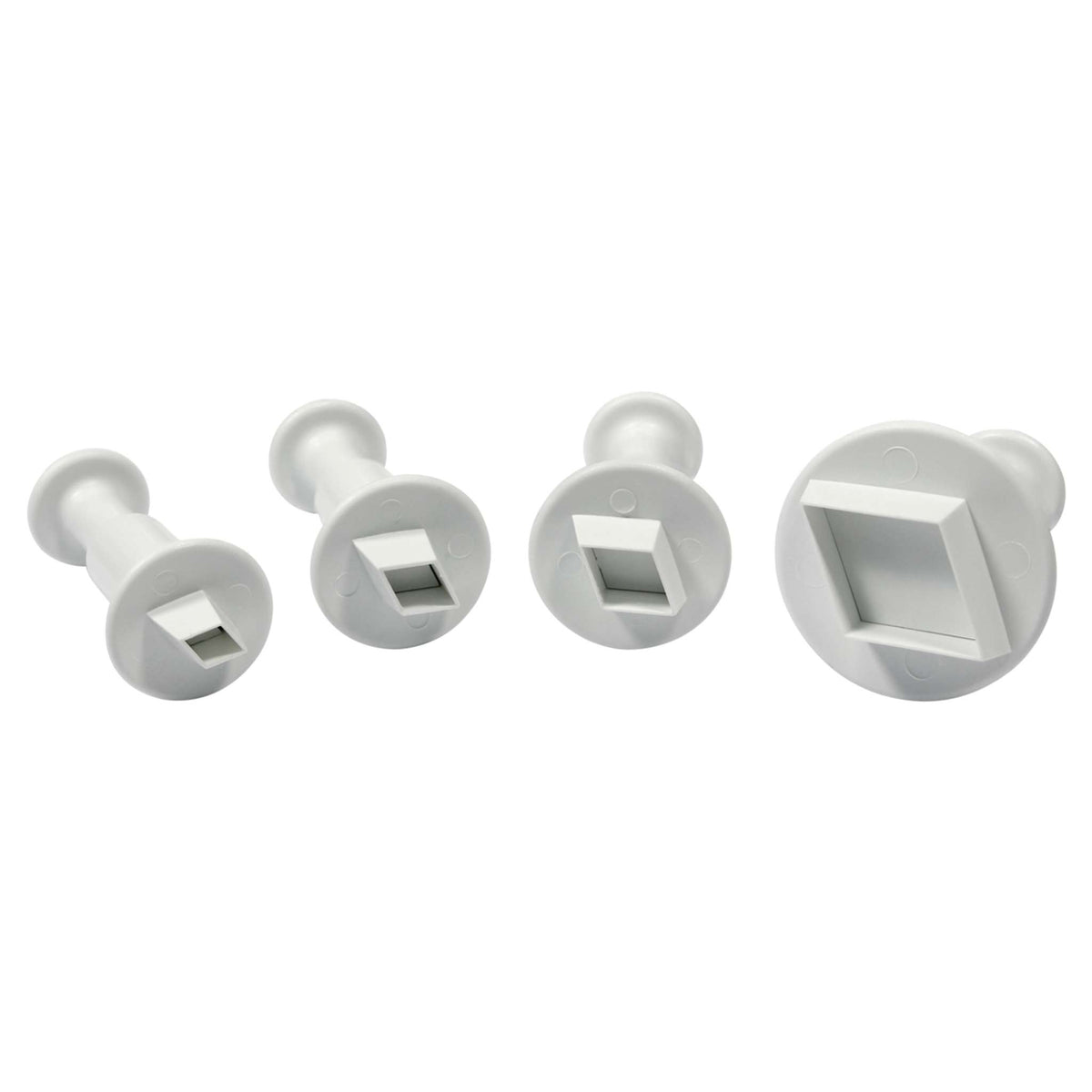 Diamond Fondant Plunger Cutters Set Of 4
