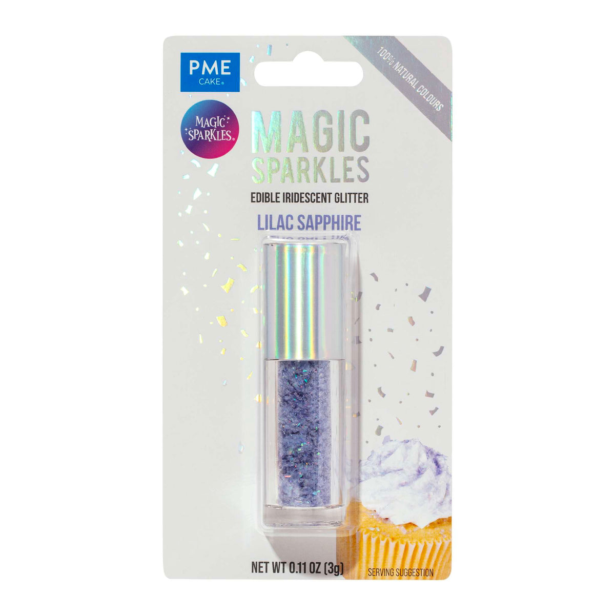 Lilac Sapphire Magic Sparkles Edible Iridescent Glitter (3g / 0.11oz)