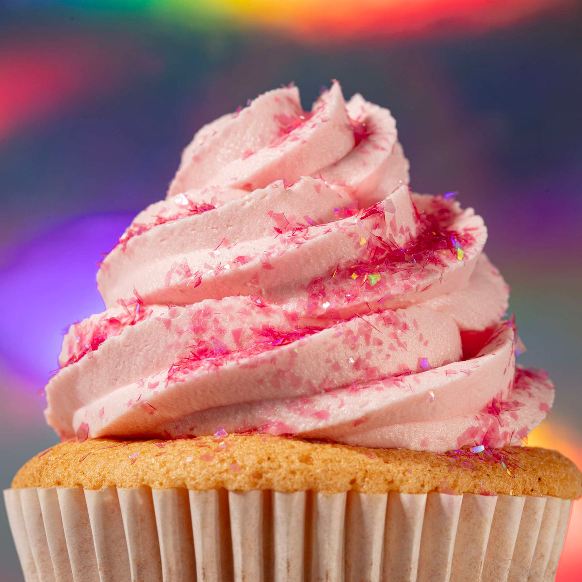 Magic Sparkles, essbare irisierende Glitterflocken - Roséquarz (3g)