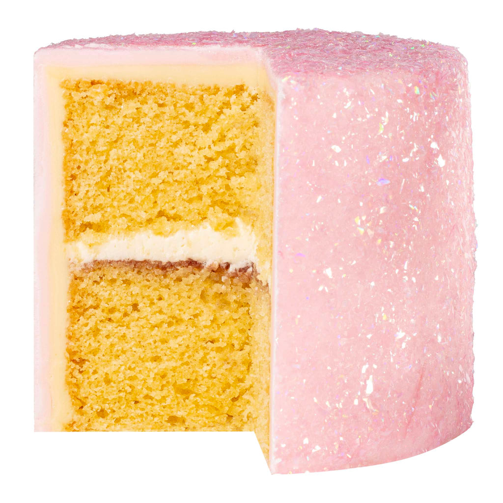 Magic Sparkles, essbare irisierende Glitterflocken - Topasrosa (3g)