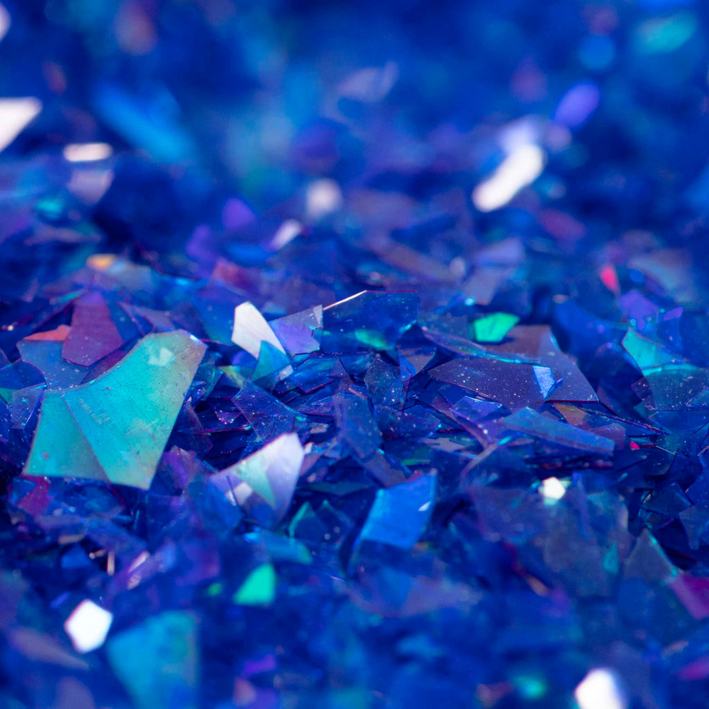 Magic Sprinkles, Eetbare Iriserende Glittervlokken - Saffierblauw (3g)