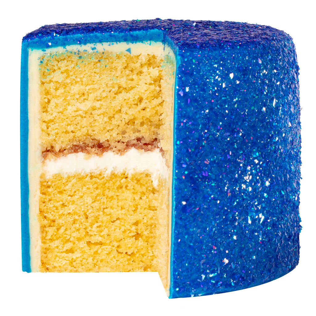 Magic Sprinkles, Eetbare Iriserende Glittervlokken - Saffierblauw (3g)