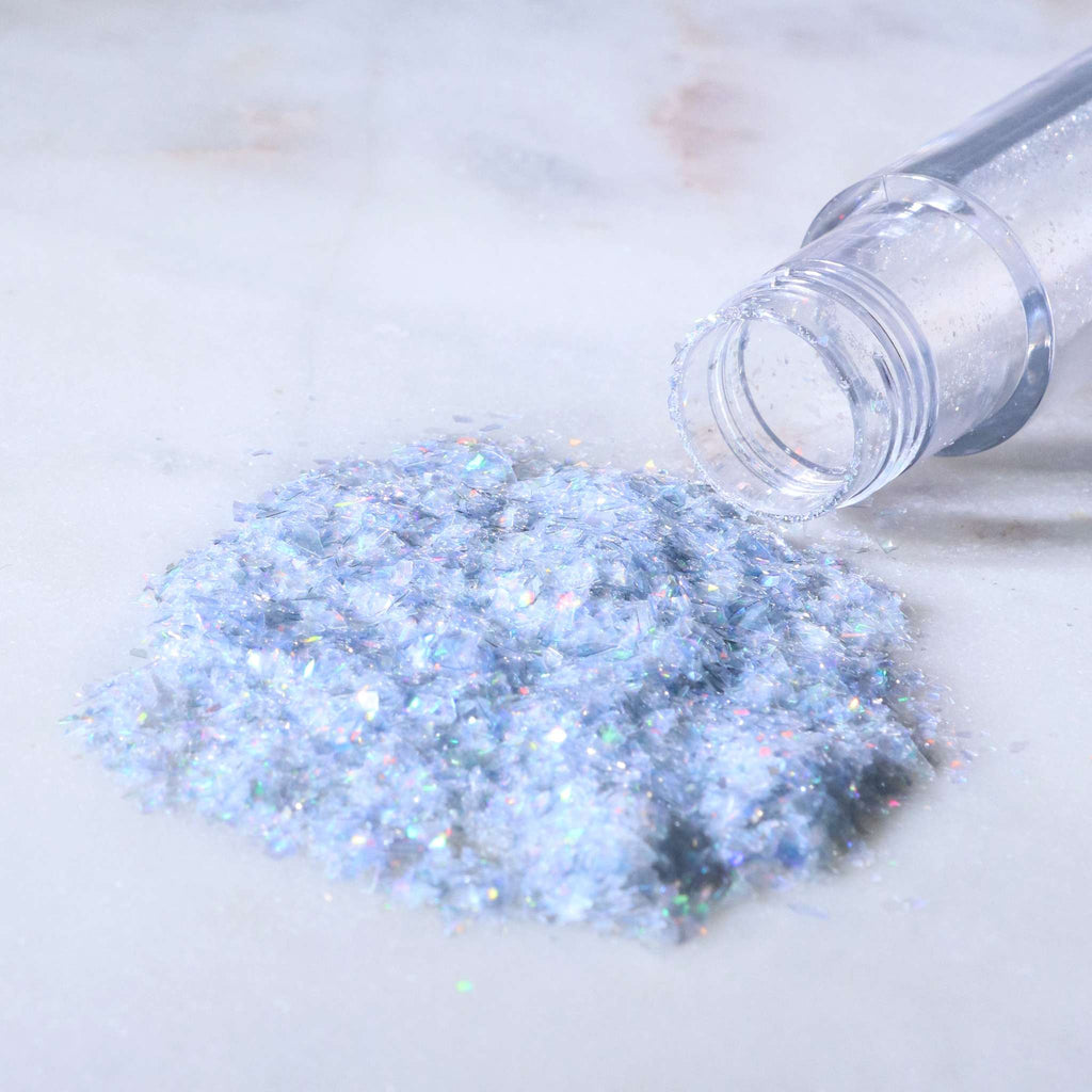 Magic Sparkles, Copos de Glitter Iridiscente Comestible - Polvo de Diamante (3g)
