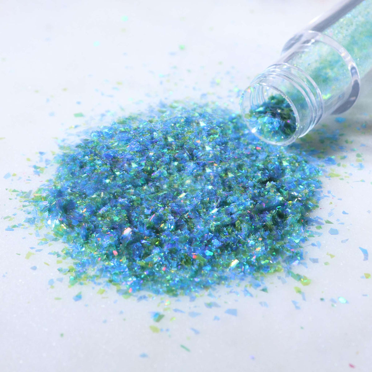 Magic Sprinkles, Eetbare Iriserende Glittervlokken - Eiland Lagune (3g)