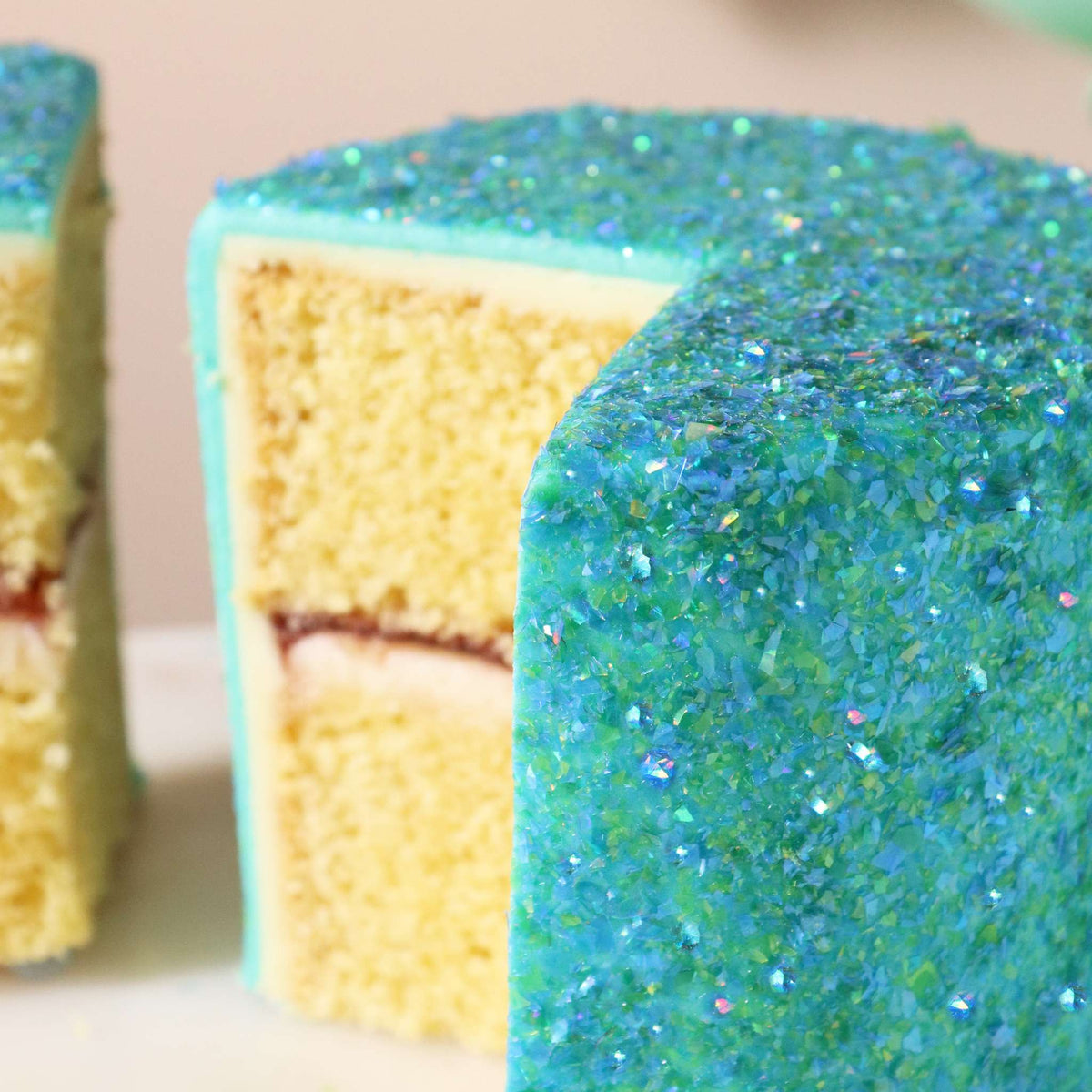 Magic Sprinkles, Eetbare Iriserende Glittervlokken - Eiland Lagune (3g)