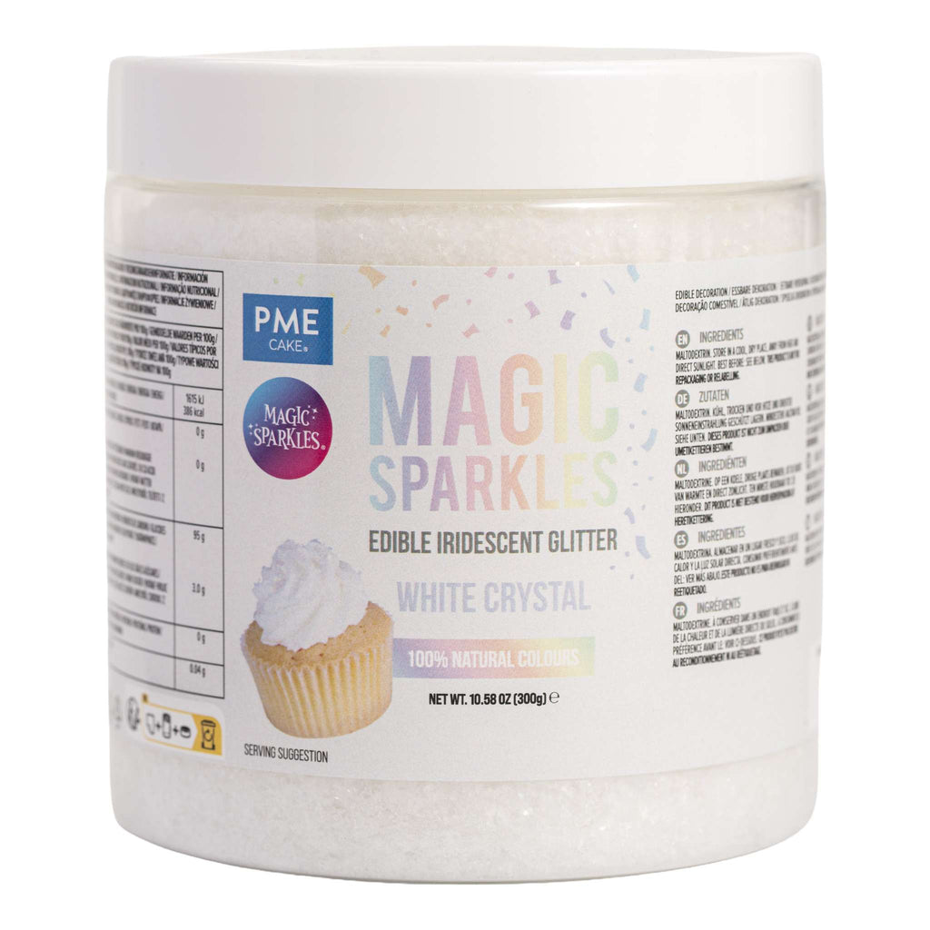 Magic Sparkles Edible Iridescent Glitter - White Crystal